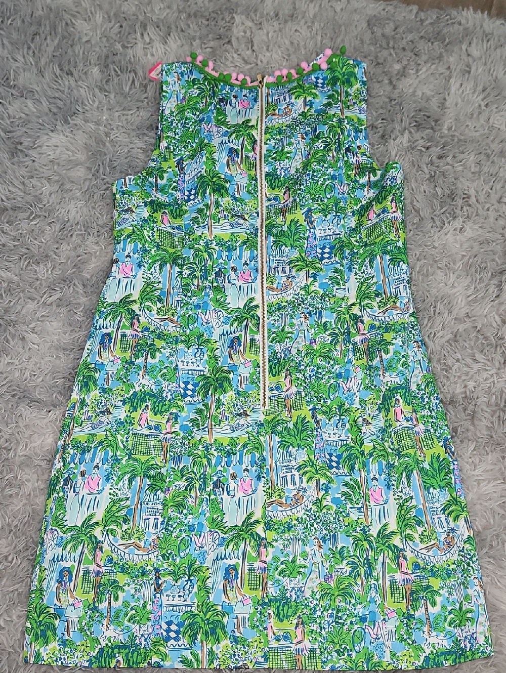 Lilly Pulitzer Womens Tropical Tank Dress in Green, Blue & Pink. NWT as Well - Picture 5 of 9